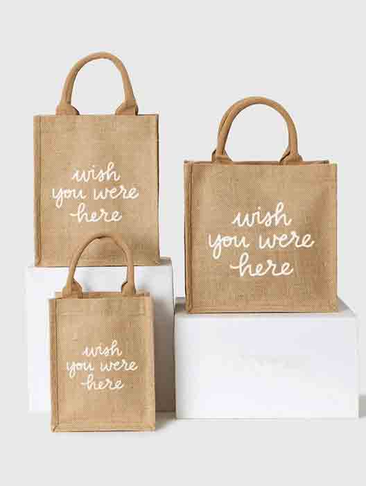 Eco-friendly jute, cotton canvas, and juco bags collection